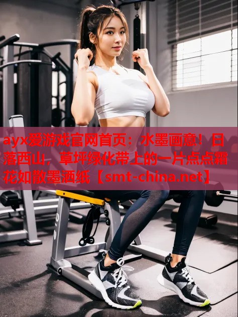 水墨画意!日落西山,草坪绿化带上的一片点点霜花如散墨洒纸 水墨画意!日落西山,草坪绿化带上的一片点点霜花如散墨洒纸